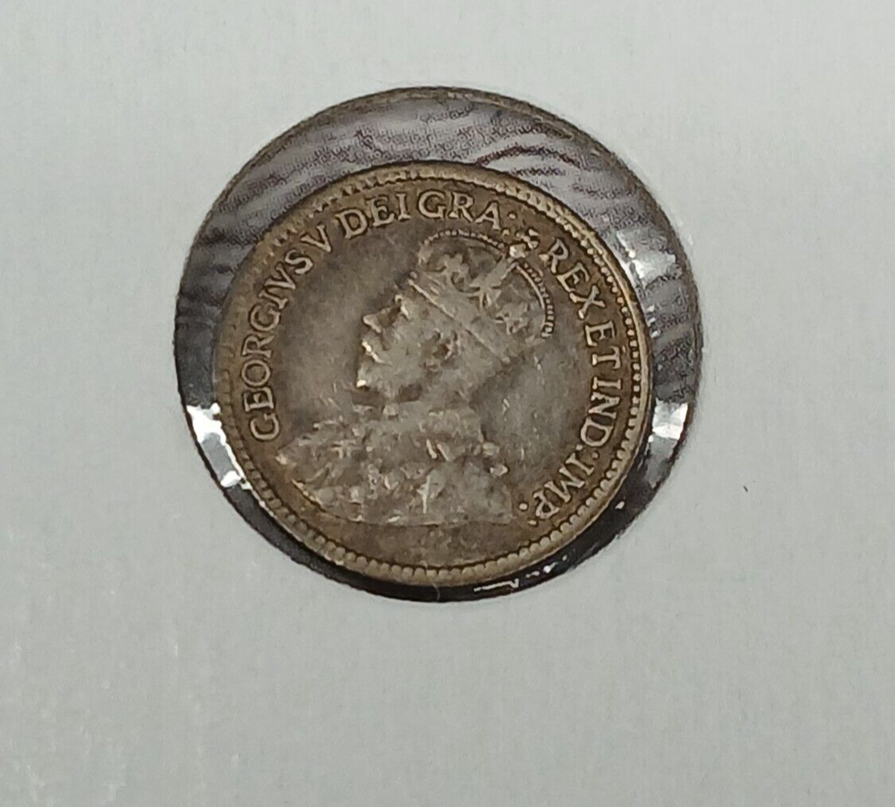 1912 Canada George V Five 5 Cents Half Dime TP-6031