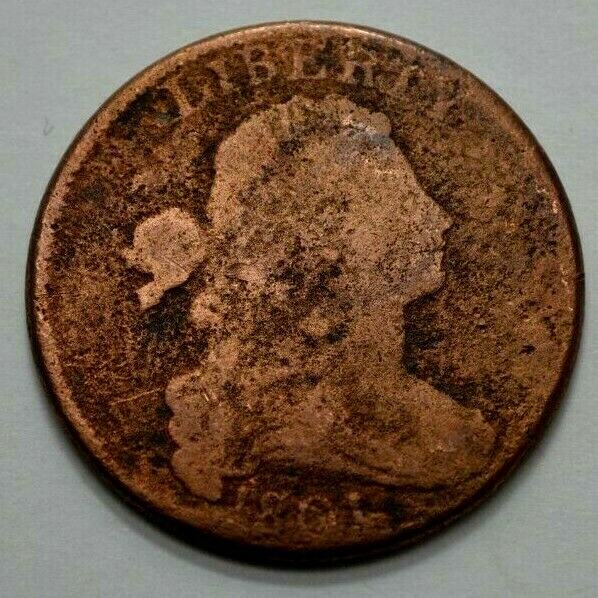 1801 Draped Bust Large Cent Rare Coin 1c Key Date