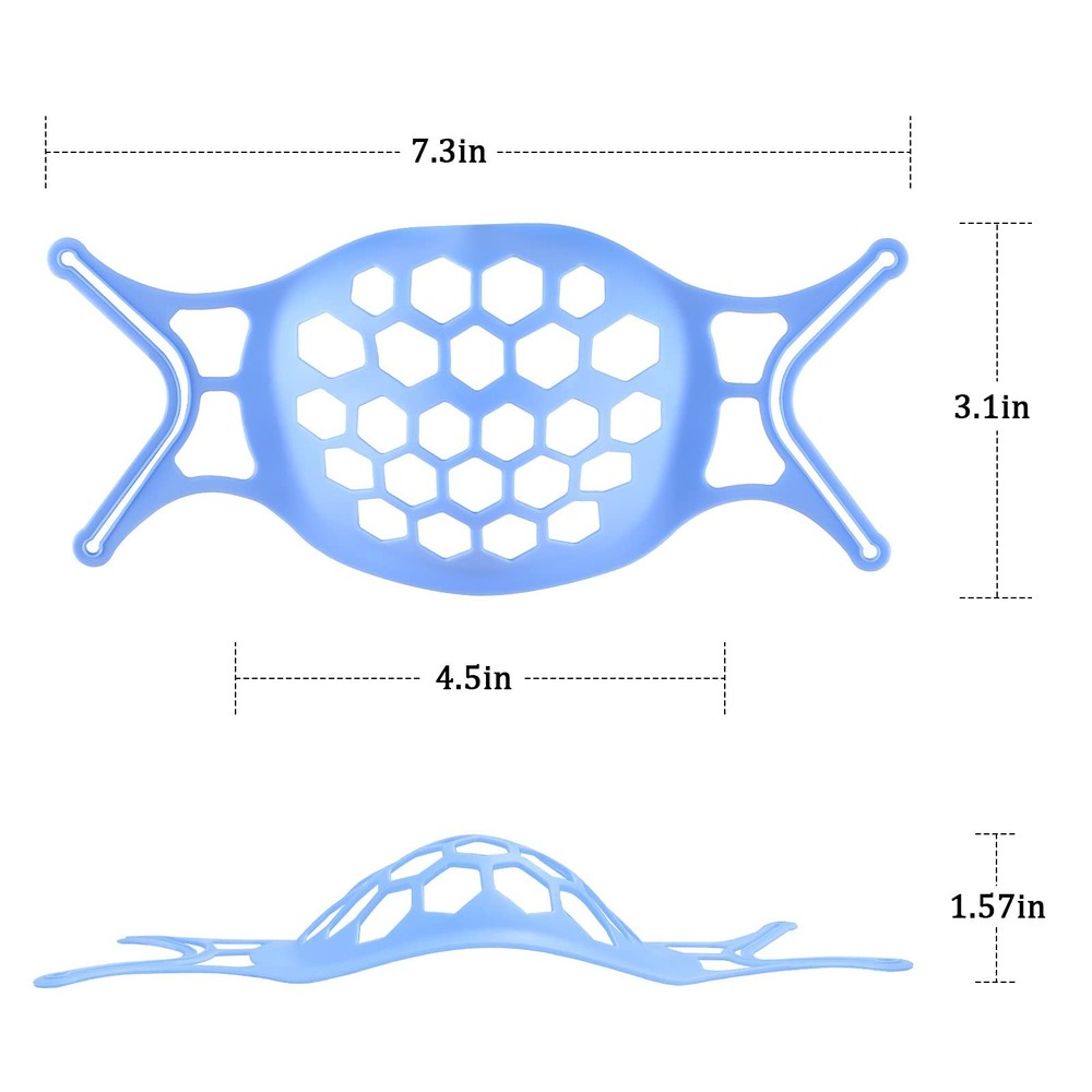 3D Face Mask Bracket Guards for Under Spacers More Breathing...