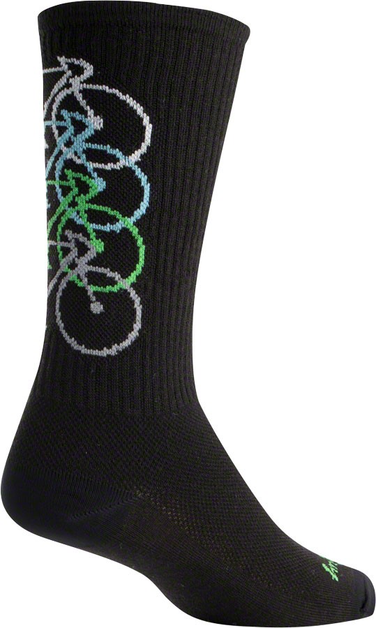 SockGuy Wool Crew Socks Small/Medium Unisex Black