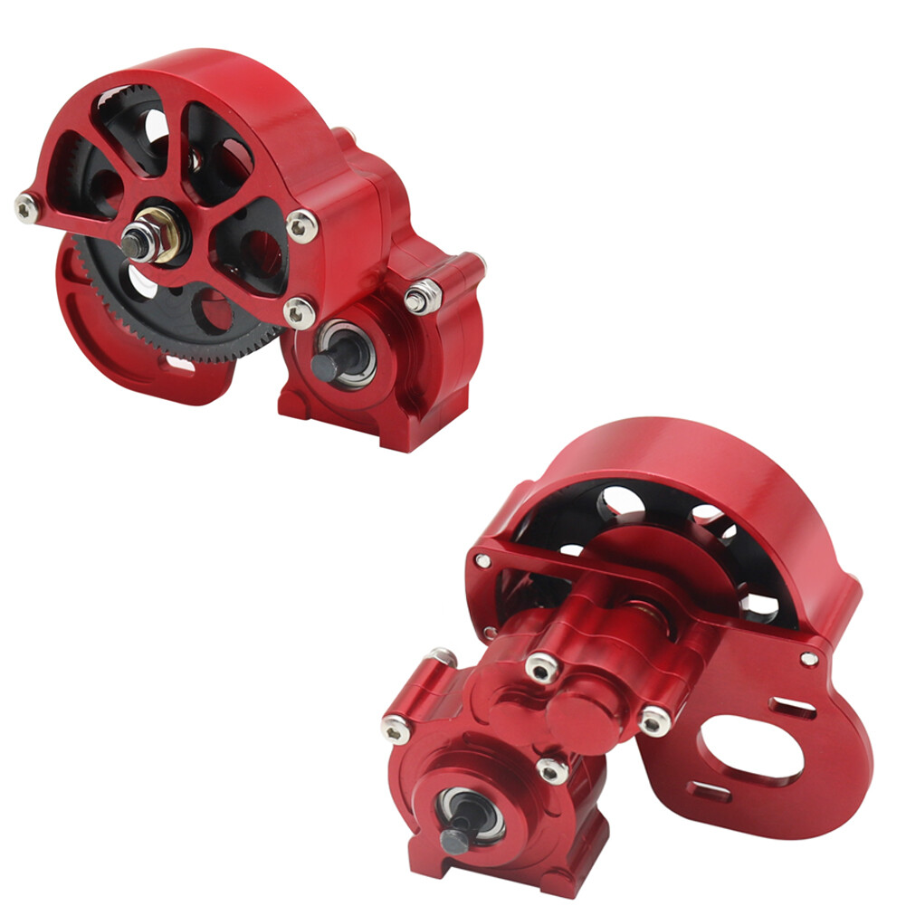 RC Car Transmission Case Gearbox Gear Upgrade Assembled for 1:10 SCX10 II 90047