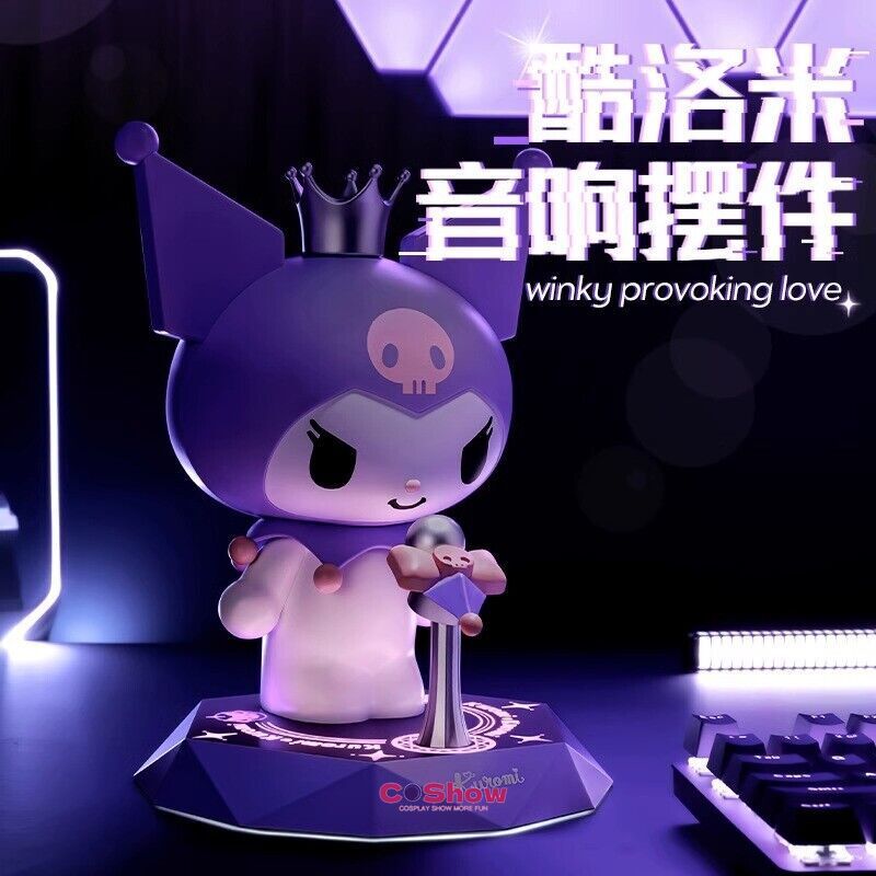 Kuromi Microphone Stage Version 5.2 Wireless Bluetooth Audio Speaker Decoration