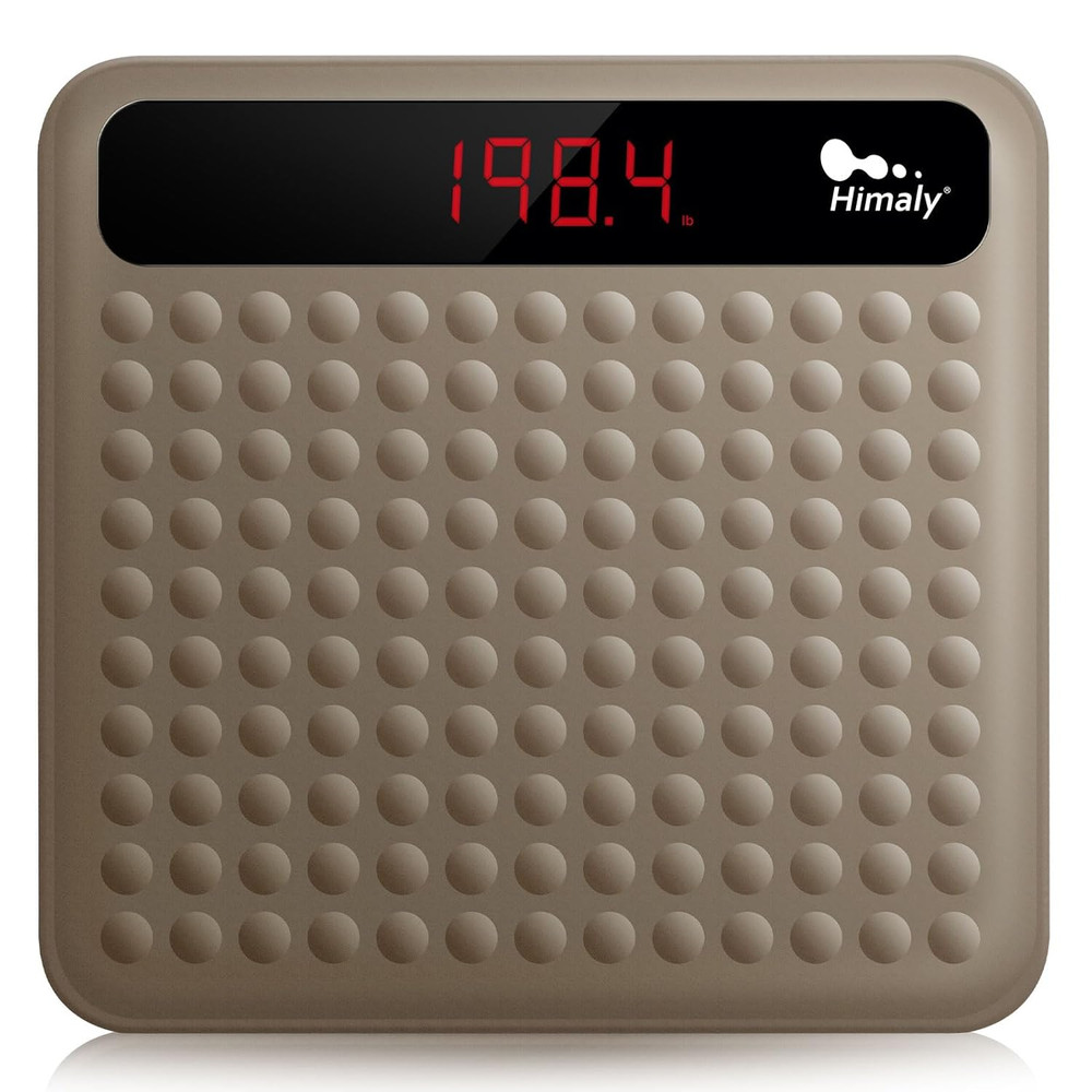 Digital Bathroom Scale,High Precision Large Non Slip Platform,LCD Display,400lbs
