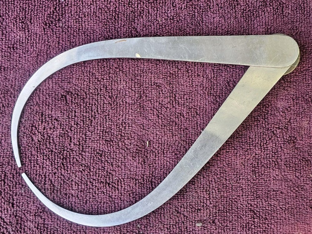 LS Starrett 8" Lock Joint Type Fine Adjust Outside Caliper, USA