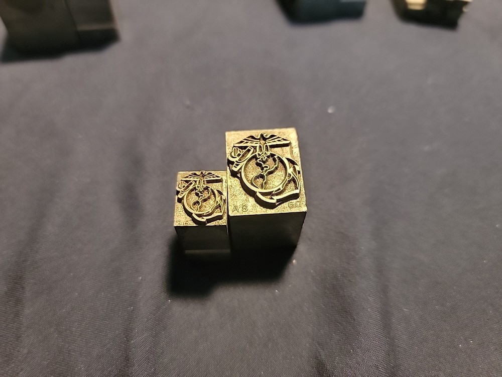 Military Letter Press Printing Blocks