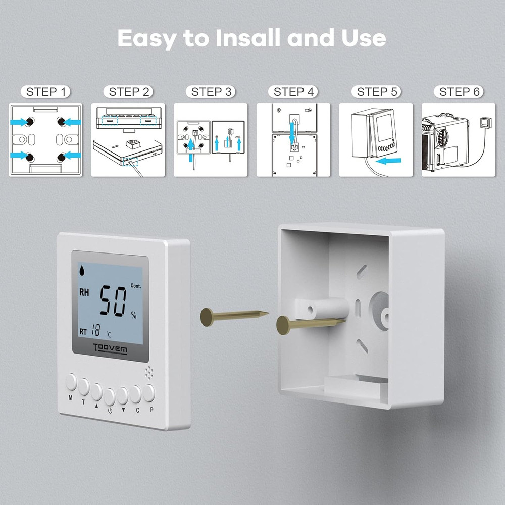Baseaire Dehumidifier Remote Controller for Digital Humidity, Temperature, Adapt