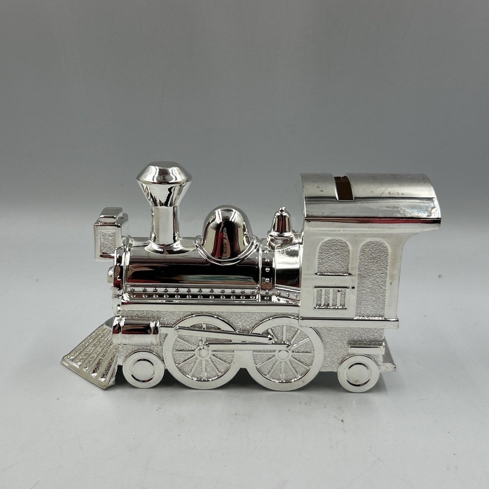 Things Remembered Silverplated Train Bank With Box