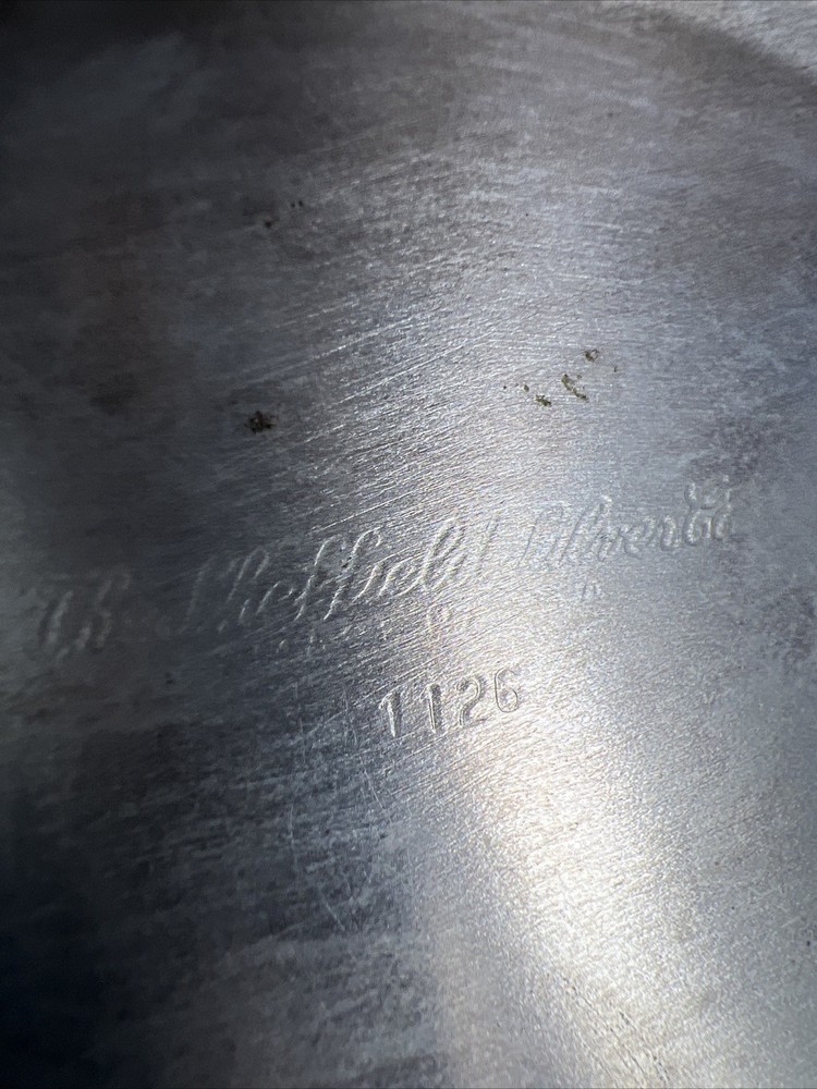 The Sheffield Silver Co Silver 8 1/4" Serving Tray 1126