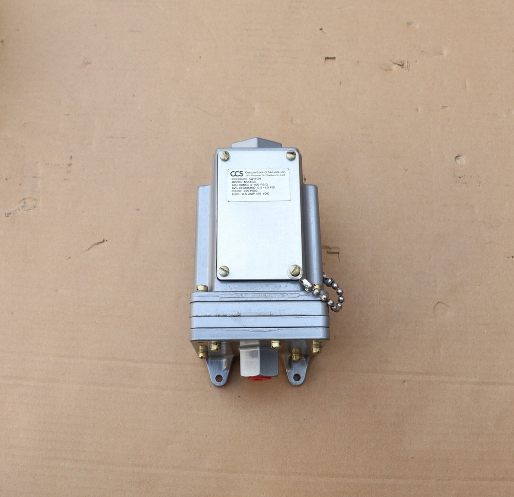 CCS CUSTOM CONTROL SENSORS 6864G3 PRESSURE SWITCH