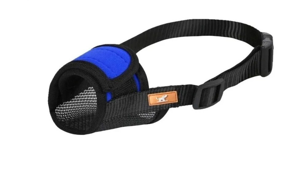 Soft Dog Muzzle Cover with Dogs Hook & Loop for small,medium & large Dogs.