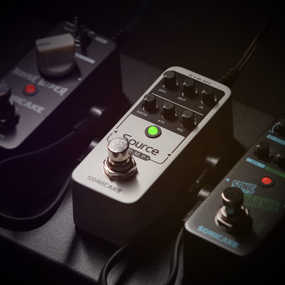 Sonicake Compressor Guitar Effects Pedal 100%-Analog Buffered-Bypass Source