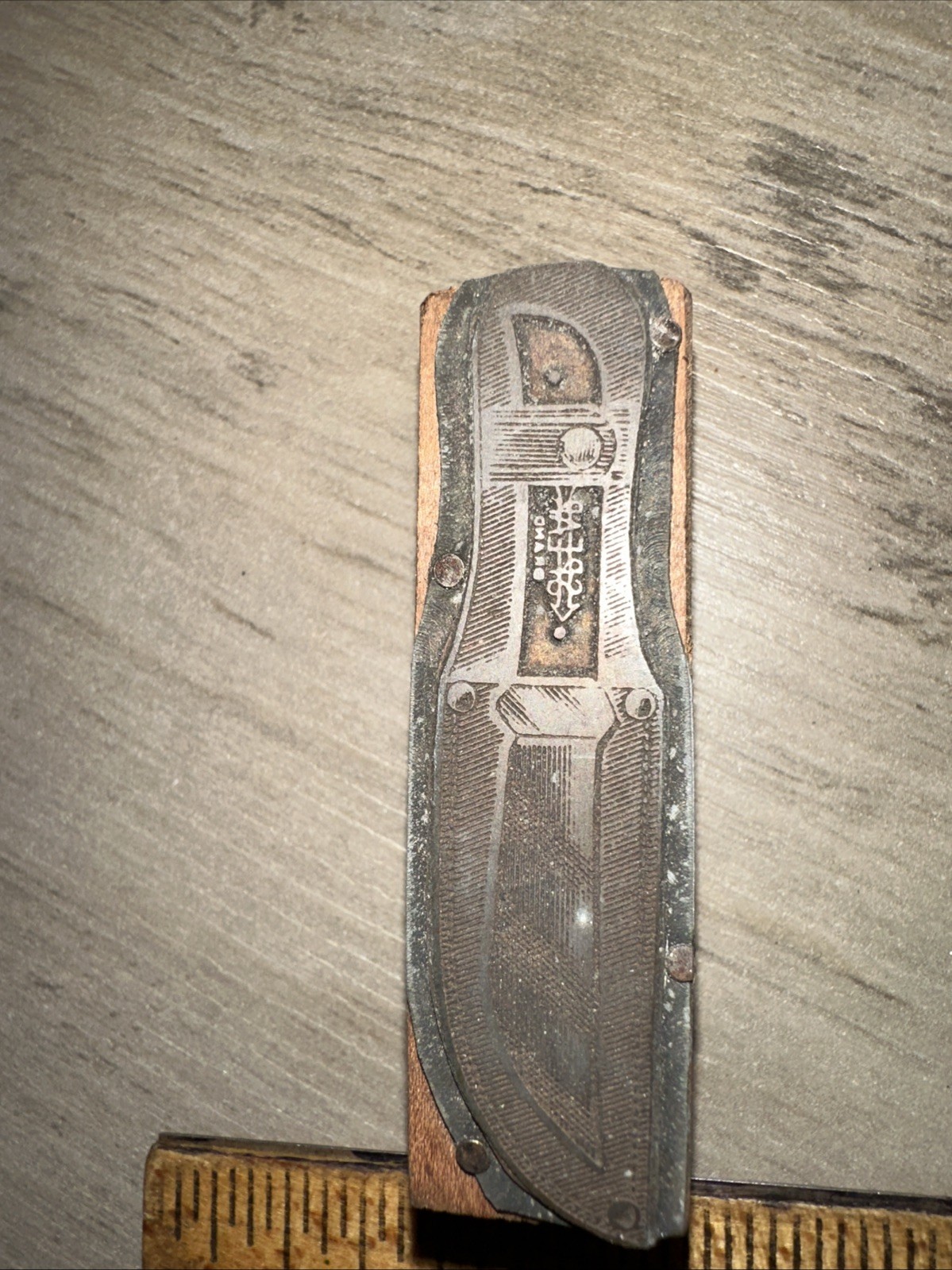 Printing Block “ Spear Brand Fixed Blade Knife “ #2