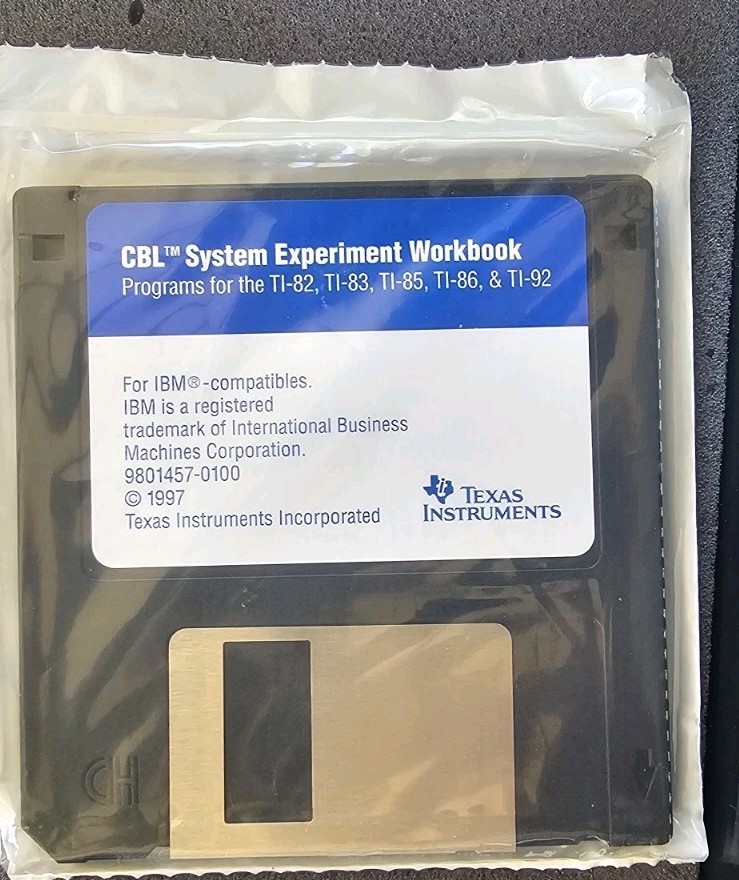NEW Texas Instruments CBL System Laboratory Collecting Data Device WITH FLOPPY