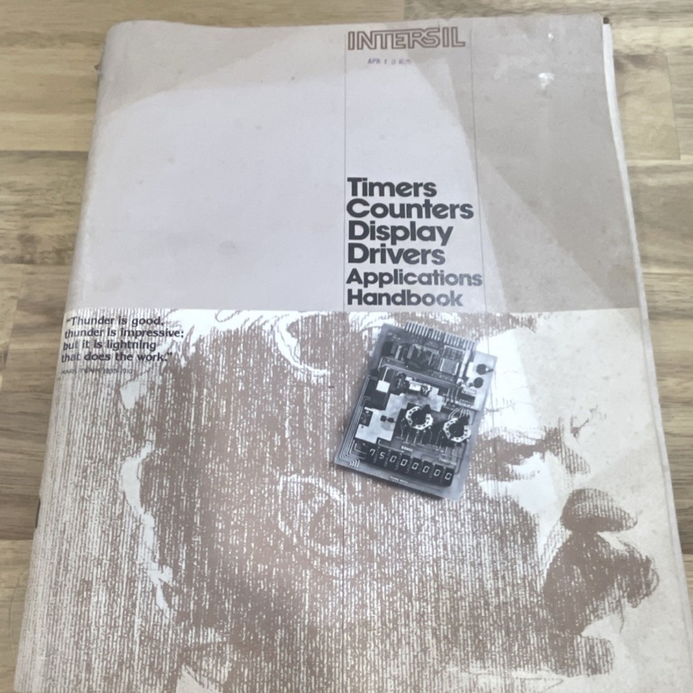 Intersil Timers Counters Display Drivers Applications Handbook