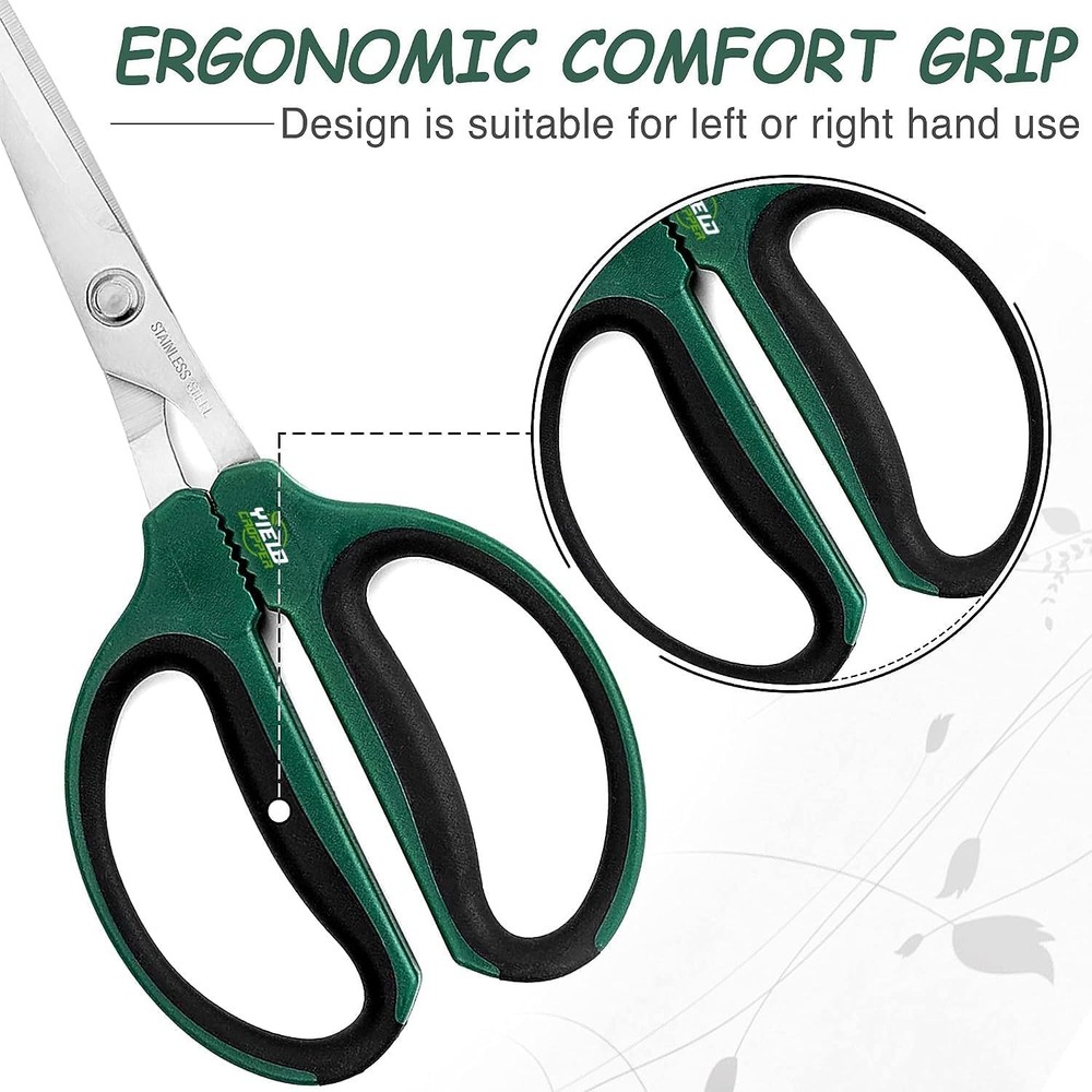 Professional 2-Pack Bonsai Scissors & Trimming Shears Set - Ergonomic & Durable