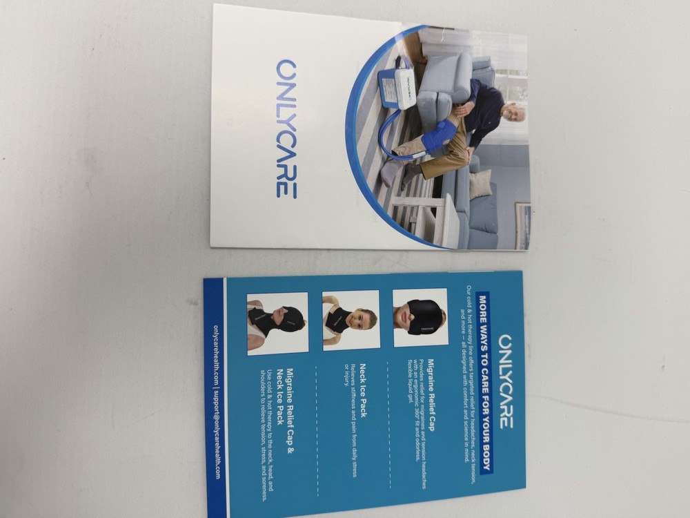 ONLYCARE Cold Therapy System Pain Relief Reusable Blue White Machine