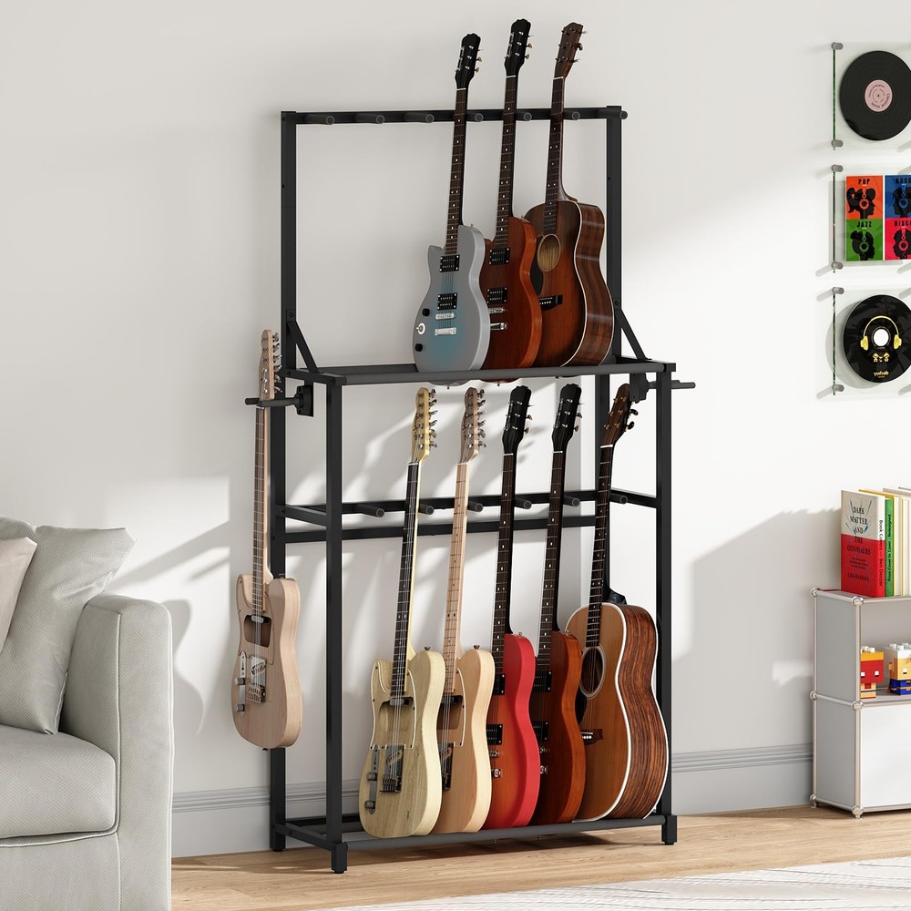 Guitar Stand, Multiple Guitar Rack Holder for Various Instruments, Multi-Inst