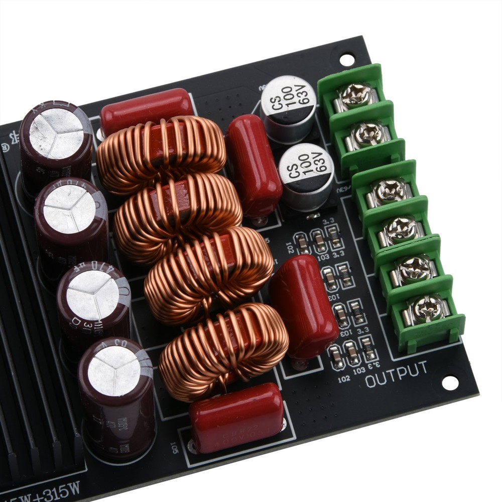 HiFi Amplifier Board Audio Module Adopts TPA3255 Chip with Class D efficiency