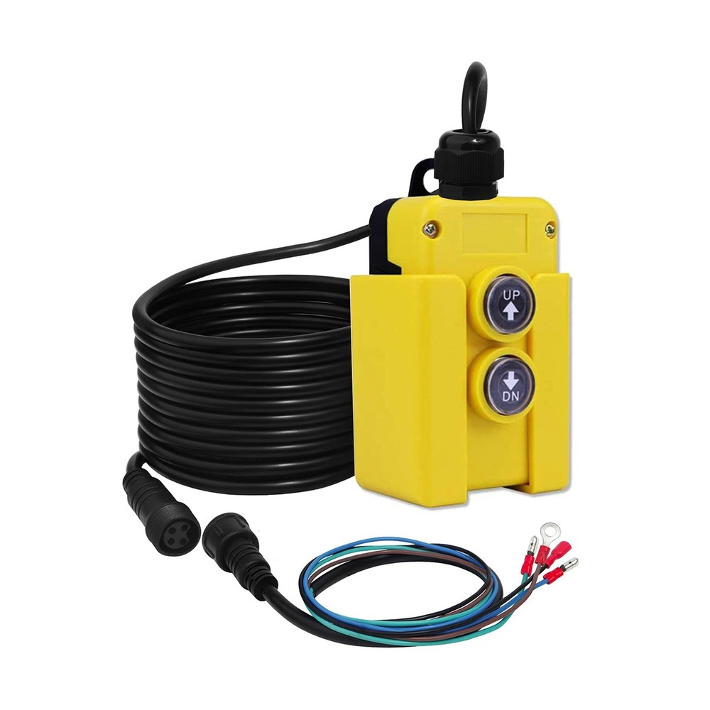 4 Wire Dump Trailer Remote Control Switch 12v DC Hydraulic Pump Power Unit Up...