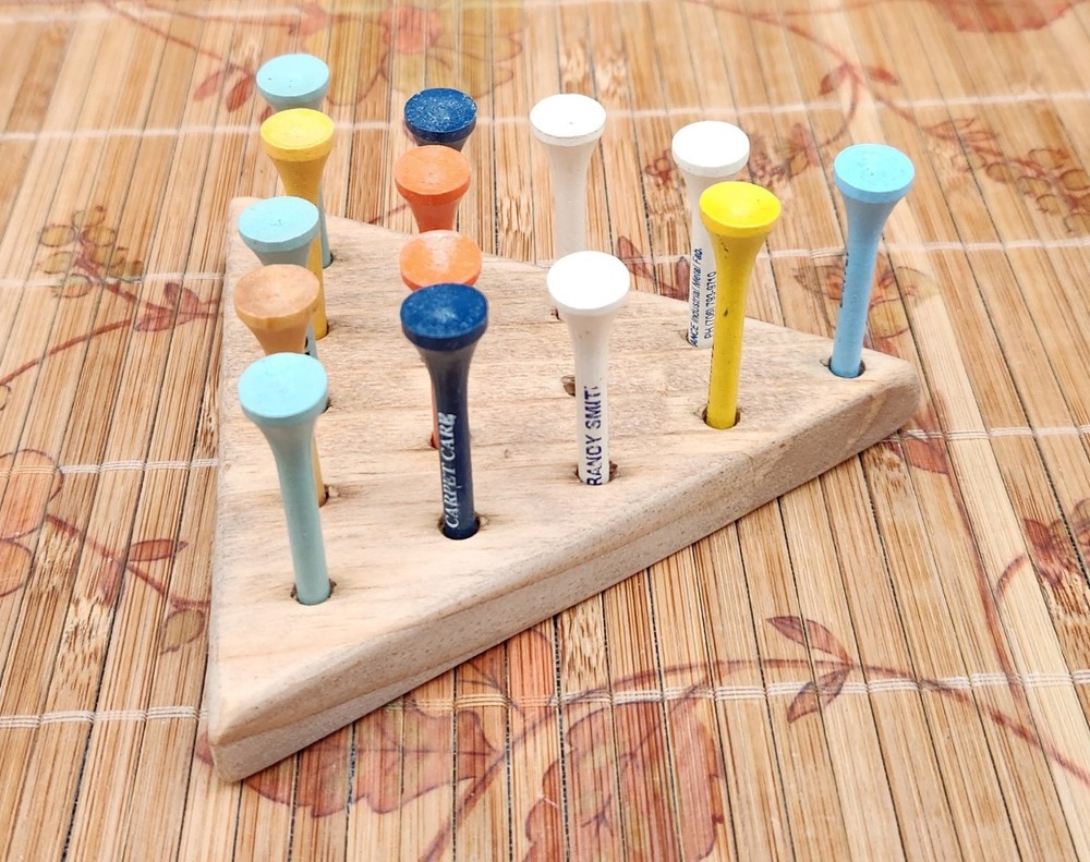 Old Fashioned Triangle Peg Game