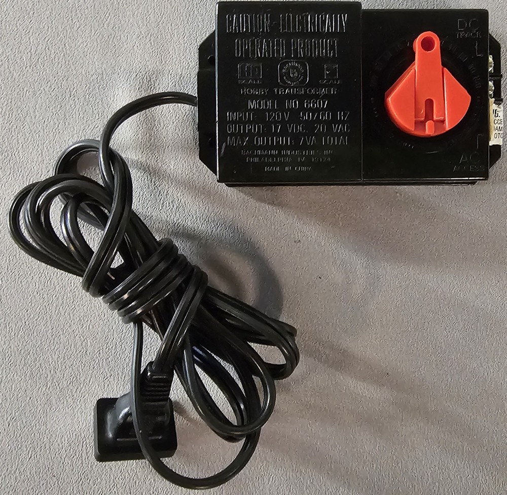 Bachmann HO N Scale Train Transformer Power Pack Controller 6607 TESTED