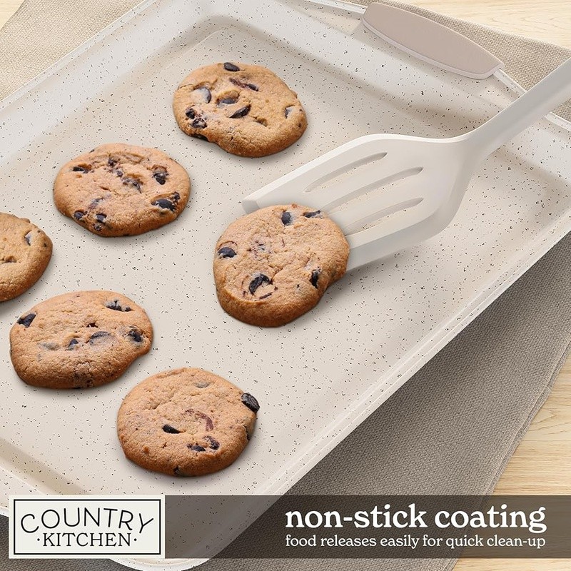Stackable Non Stick Baking Set 10 Piece Silicone Handles Durable Bakeware Set US