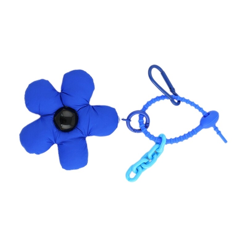 Soft and Comfortable Fabric Keychain with Unique Flower Pattern for