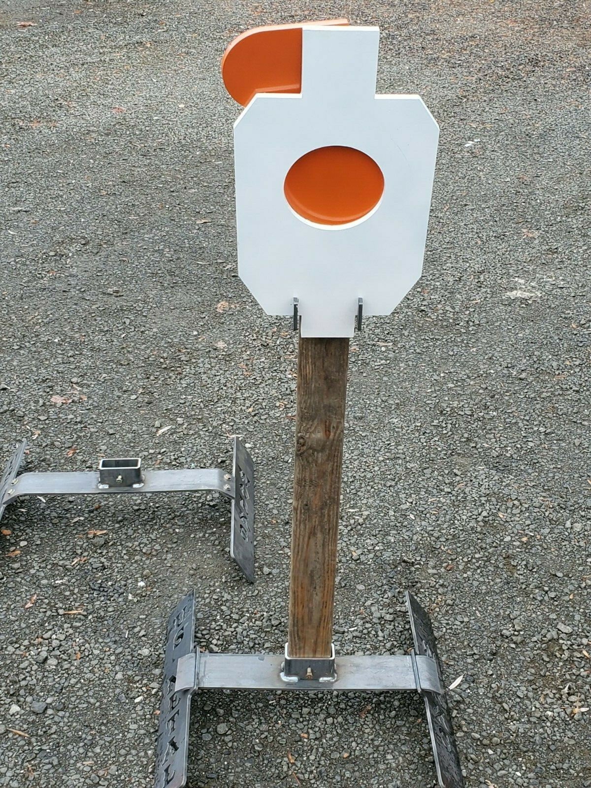 AR500 3/8 Steel Hostage Angled IDPA 2/3 Shooting Target with hanger for 2x4