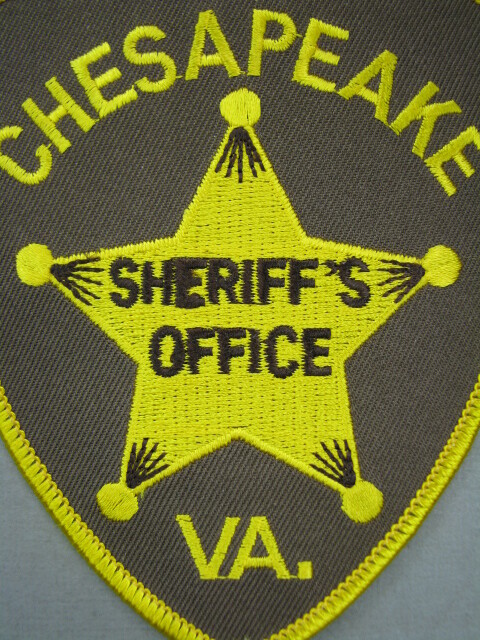 713 Virginia CHESAPEAKE SHERIFF'S OFFICE Patch
