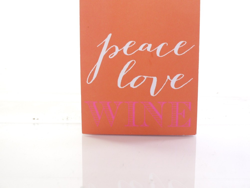 peace, love, WINE 100 Page Notebook