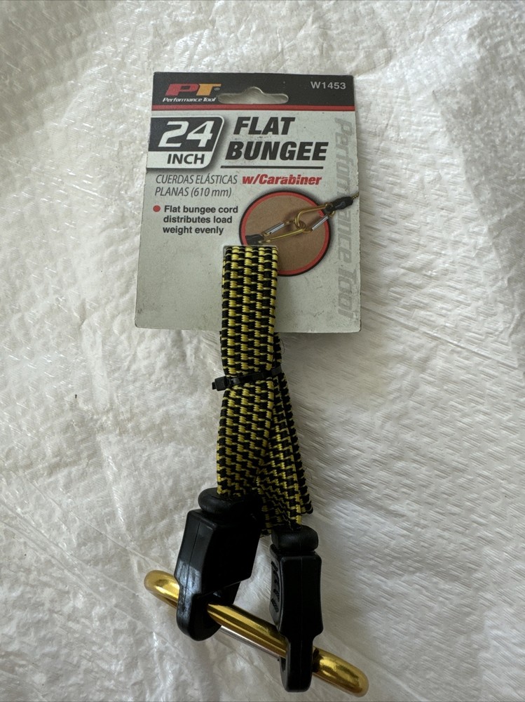 Performance Tool W1453 24" Flat Bungee w/ Carabiner