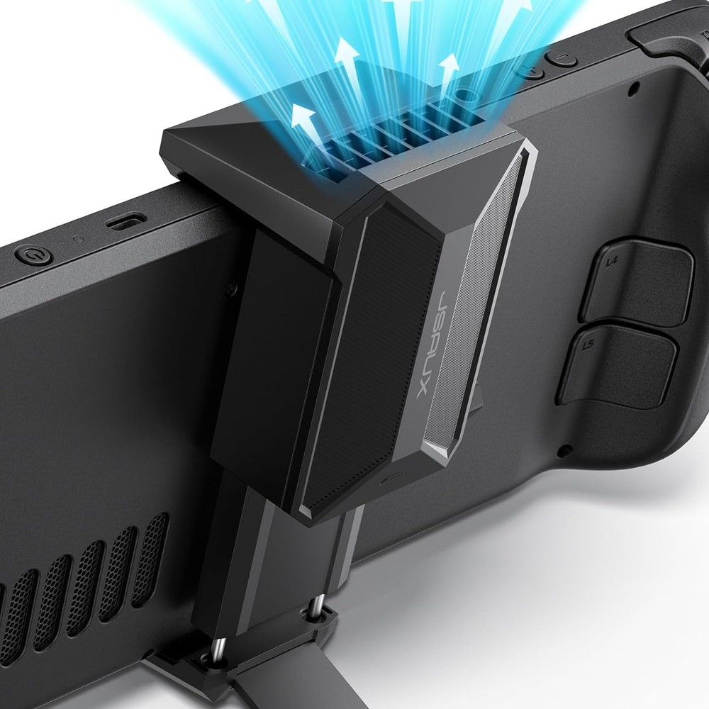 Tabletop Cooling Fan with Innovative Stand for Steam Deck - Reduces Overheating