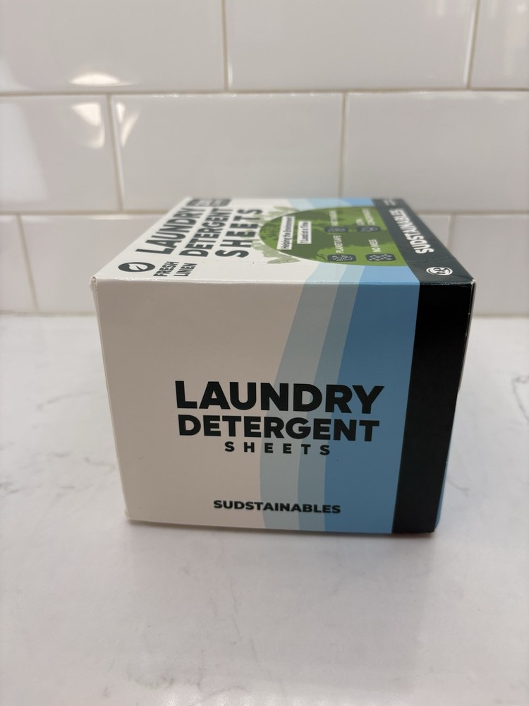 Sudstainables Laundry Detergent Sheets (200 Loads) Fresh Linen Scent