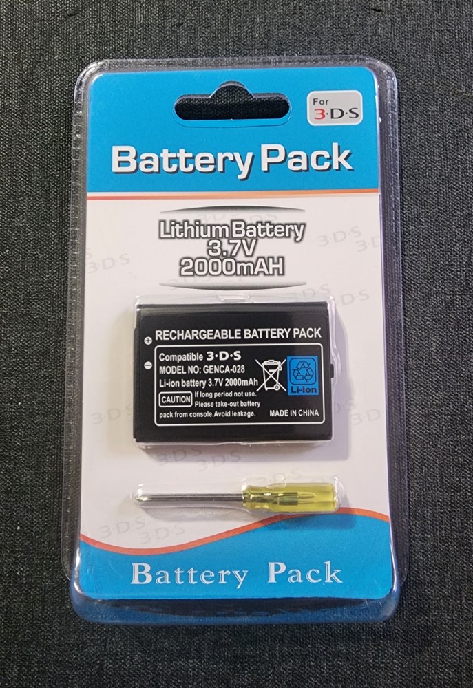 2000mah Replacement Battery For Nintendo 3DS Brand New With Tools