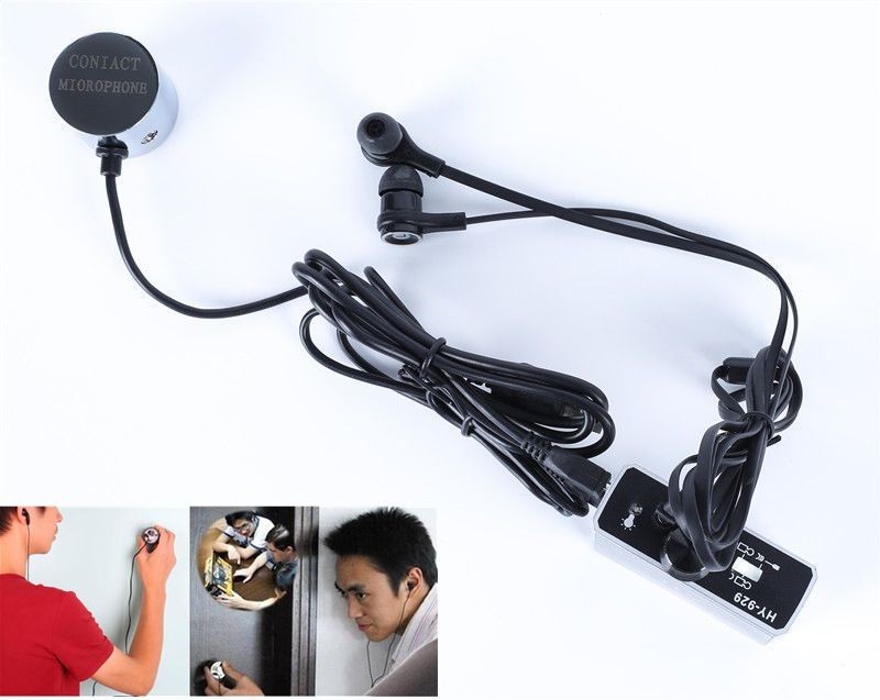 High Sensitivity Sound Pick-up Through Wall Door Microphone Bug New