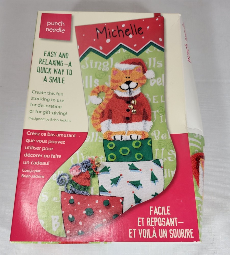 Dimension Punch Needle CAT Stocking Kit with Punch Needle