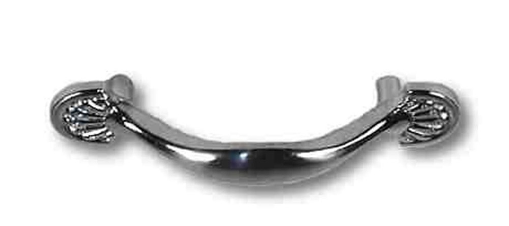 3" Patterned Pull Sterling Nickel