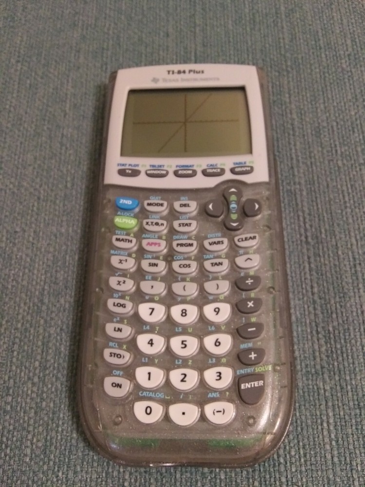 Texas Instruments TI-84 Plus Graphing Calculator with Slipcover Tested