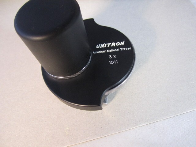 Unitron toolmakers Microscope Filar 3x American National Thread measuring unit