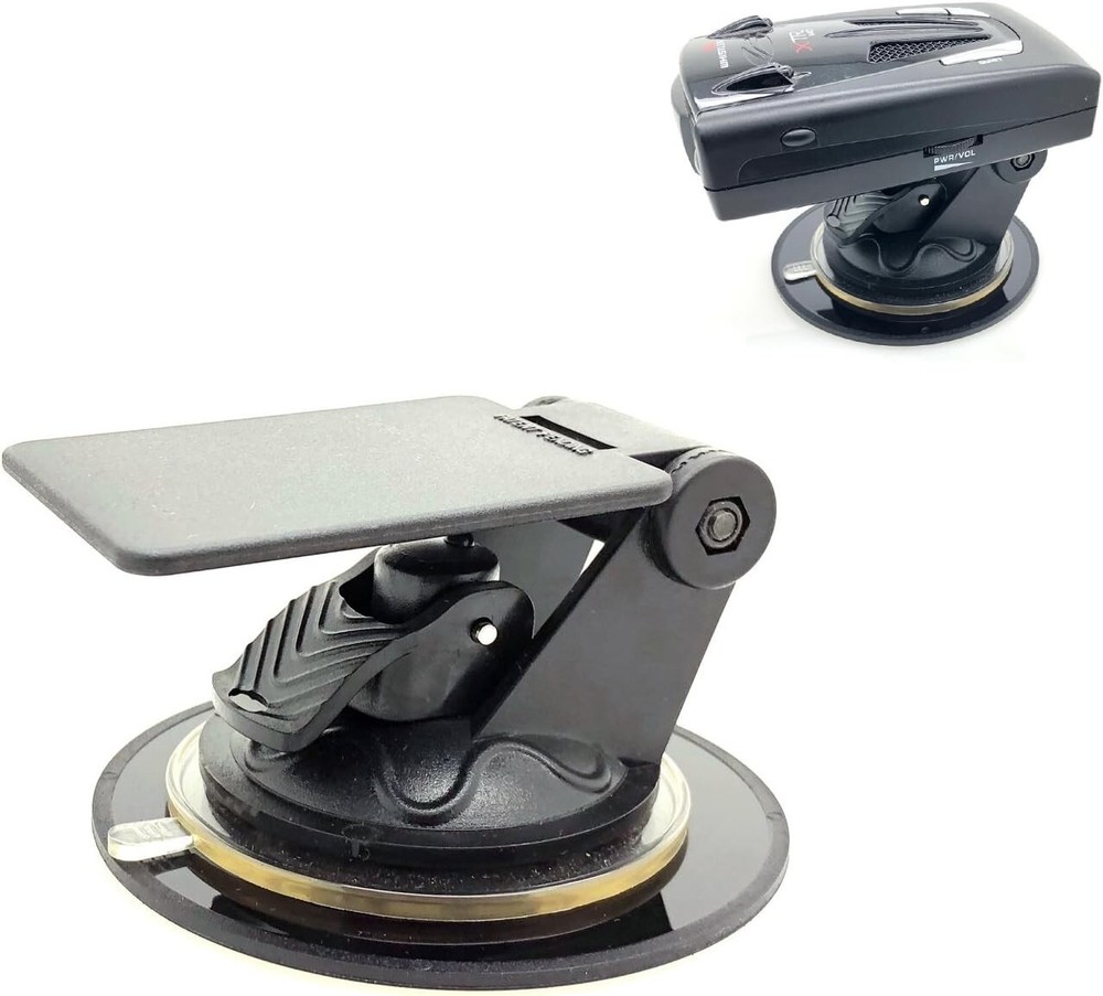 Universal Radar Detector Suction Mount - Dashboard & Windshield Compatible