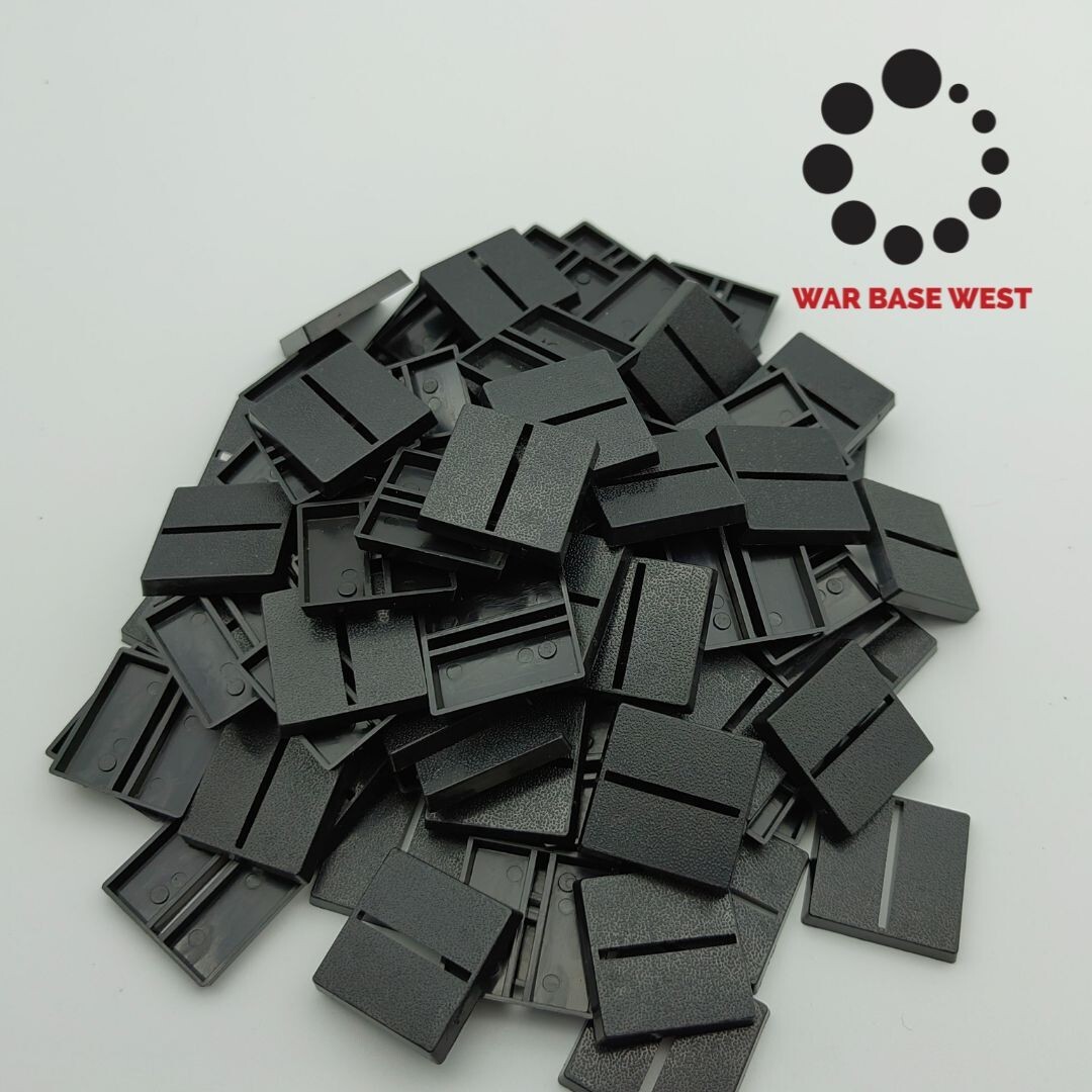 Lot Of 100 25mm Square Slot Bases Used For Warhammer Fantasy Saurus Orc Chaos