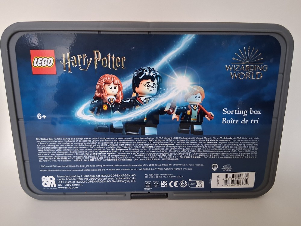 LEGO Sorting Box Harry Potter Organizer Gray Bricks Storage New