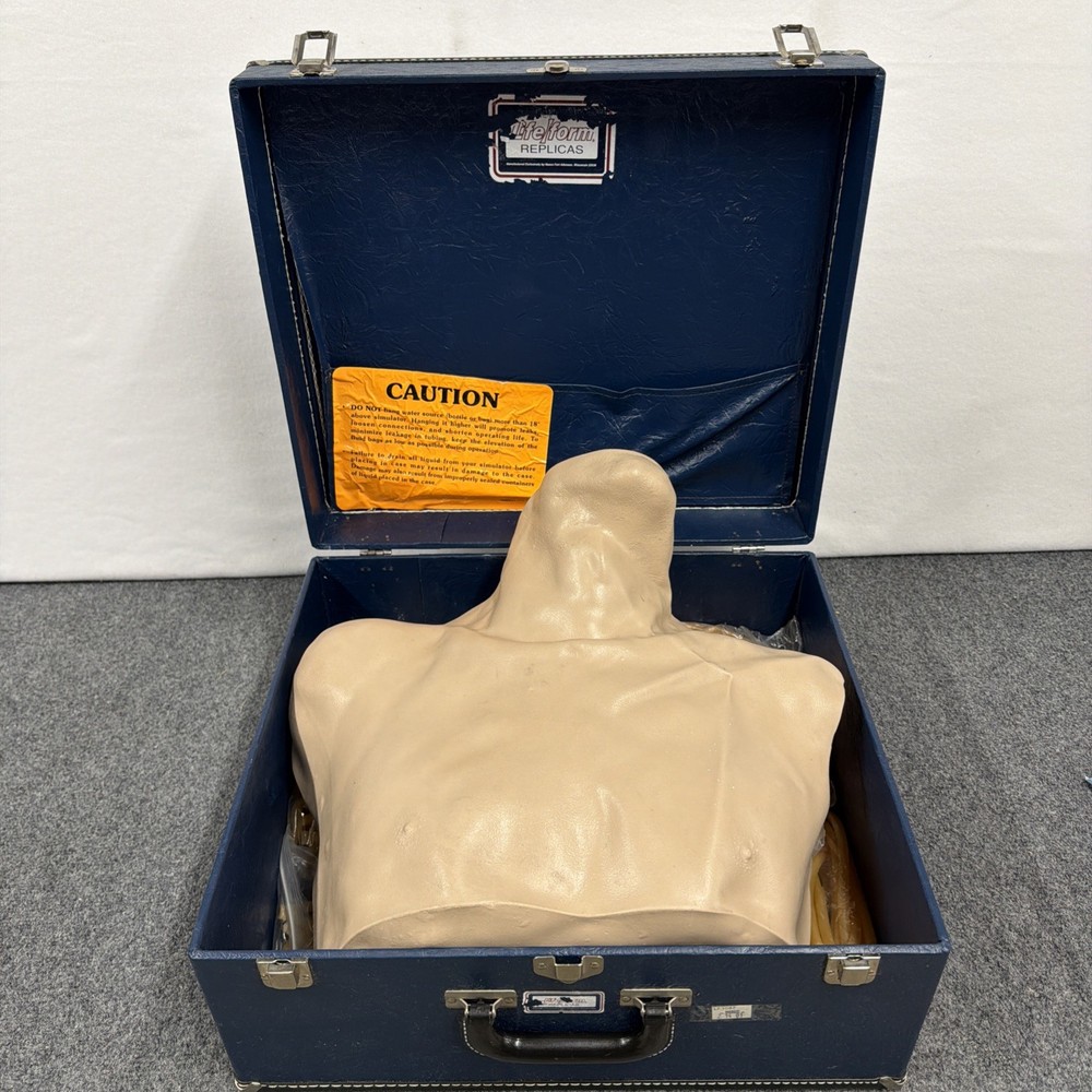 NASCO Life Forms Replica - Central Venous Cannulation Simulator W/ Case & Tubes