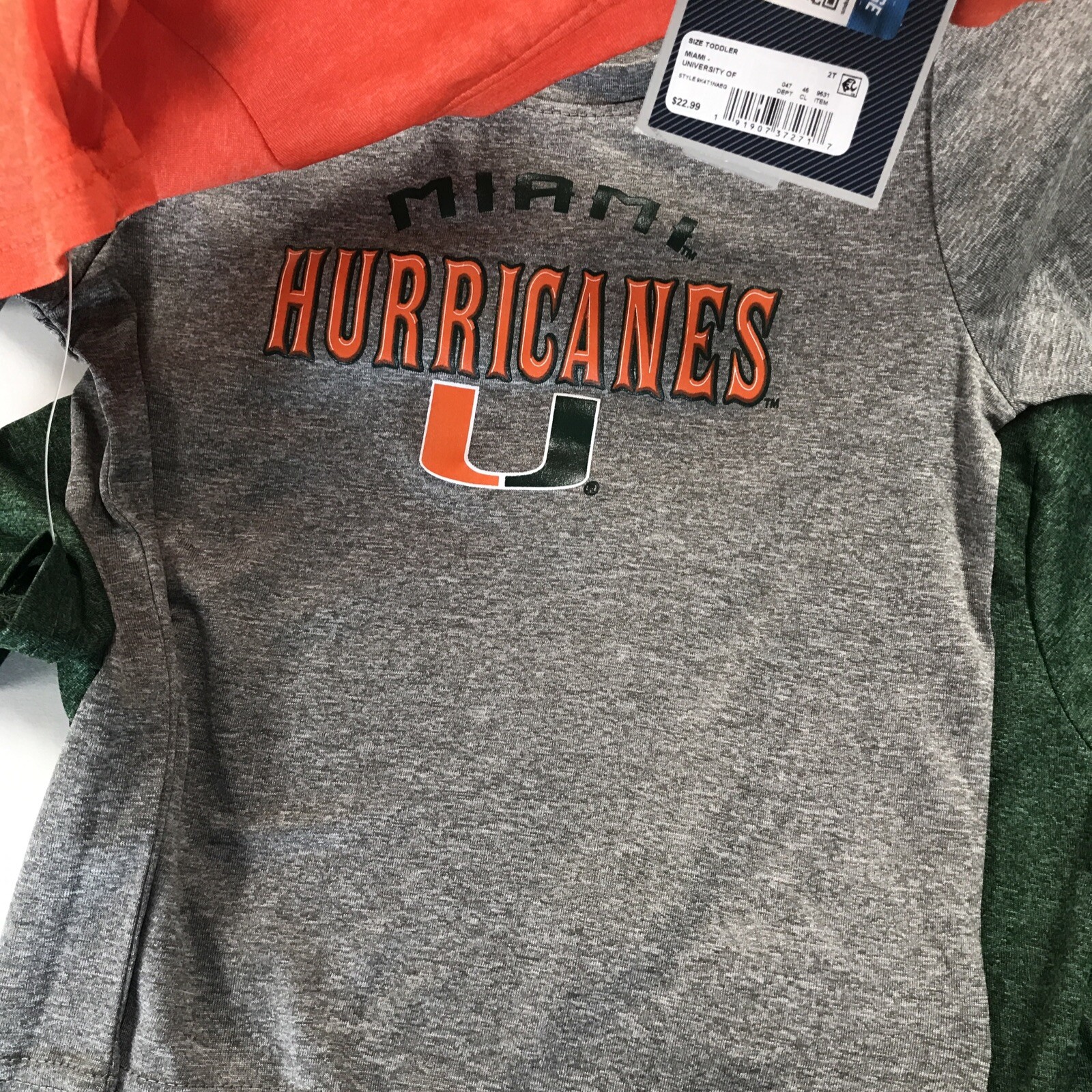 University of Miami 2t T-shirt 3 Piece Set