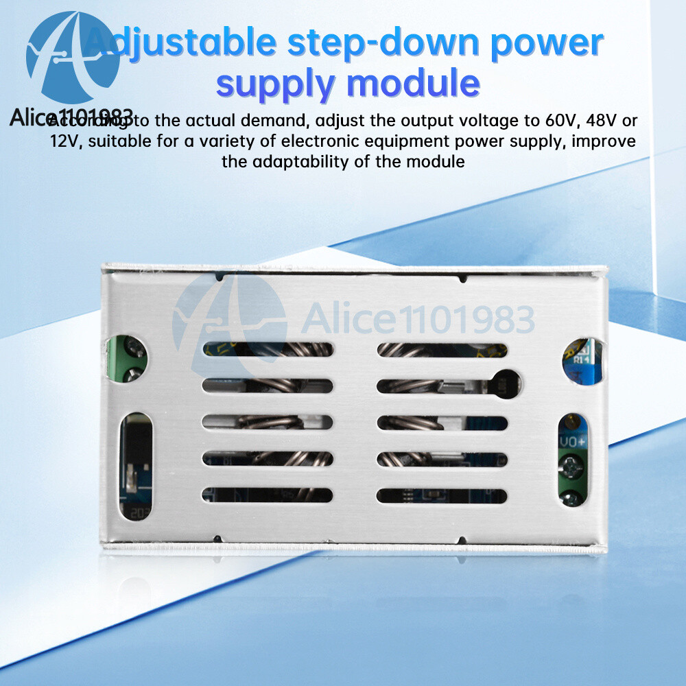100W 6A DC-DC Buck Module Adjustable Step-Down Power Module 10-90V to 1.5-60V