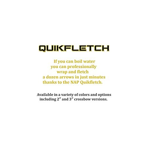 Quikfletch Hellfire Stabilizing Fletching - White/Green 3" Vane
