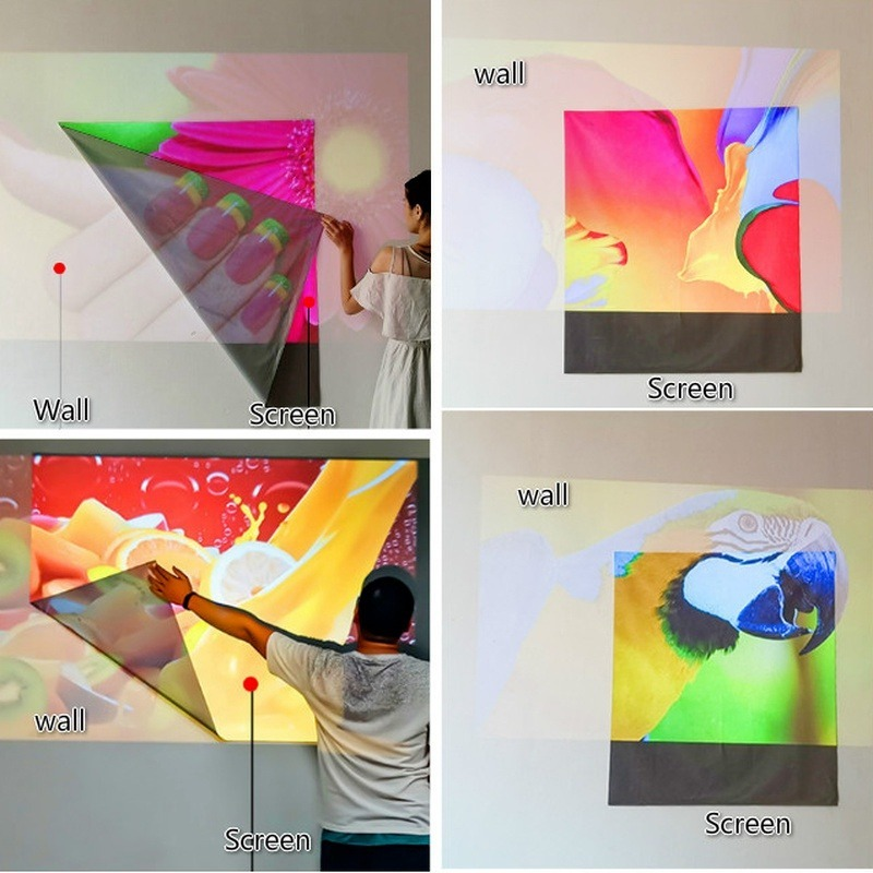 3D High Brightness Projector Screen Anti Light Metal Screen with Hooks Quality