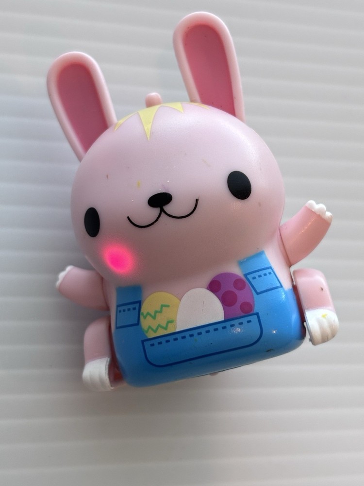 2002 Limited Edition TOMY MicroPets Pink Easter Bunny Tested