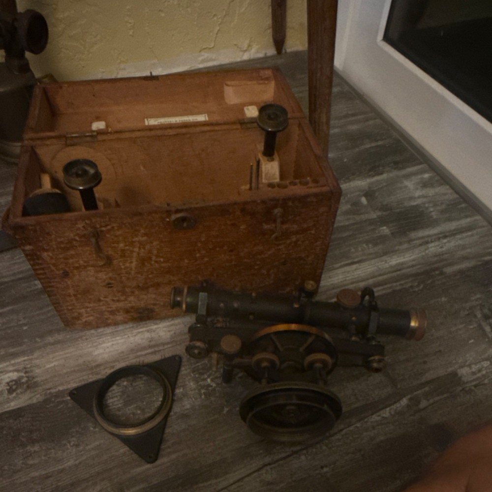 KEUFFEL & ESSER Transit Model 5155 with Wooden Case