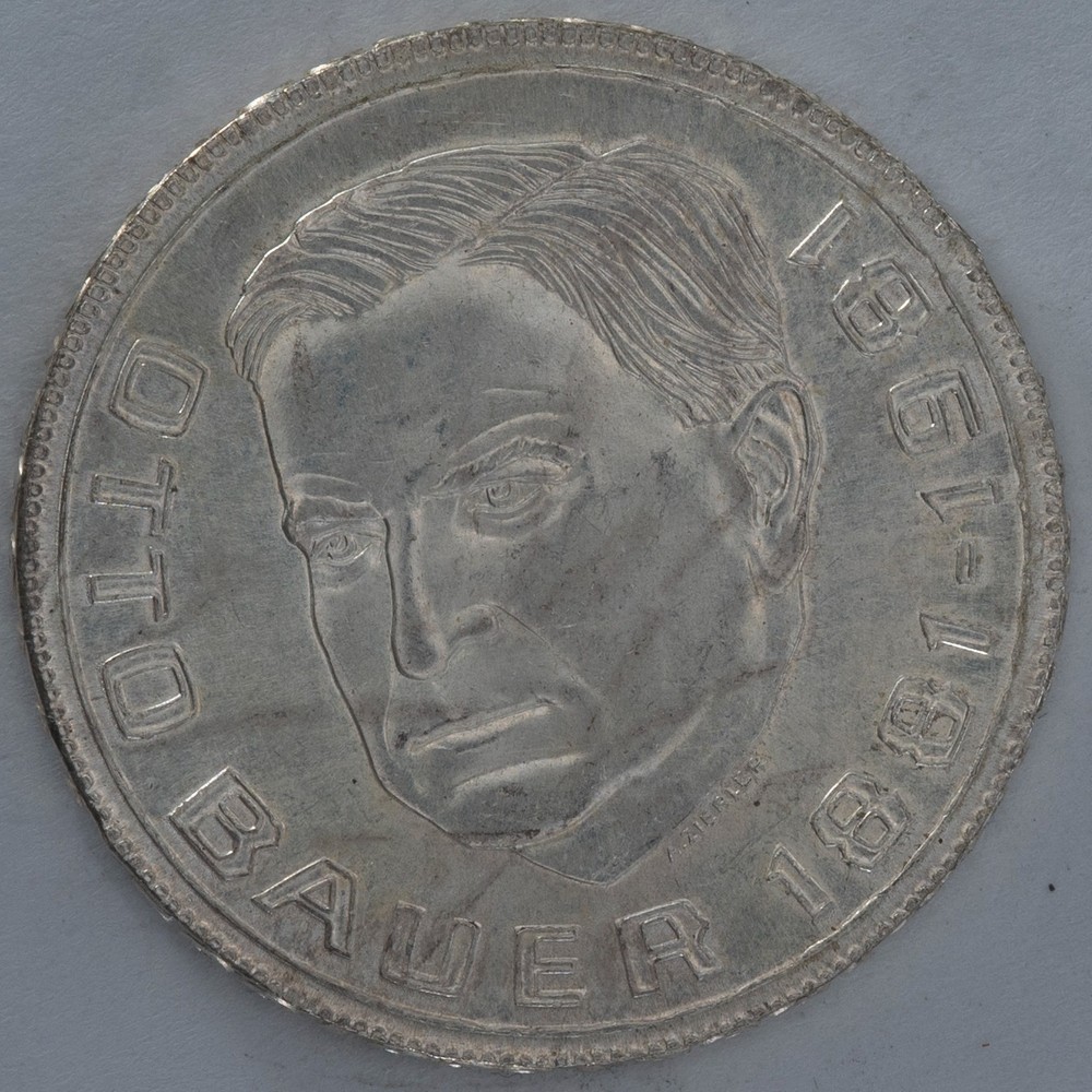 1981 Austria 500 Schilling Otto Bauer silver coin Austrian Mint
